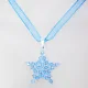Star - Delphinus-Blue Organza - 2